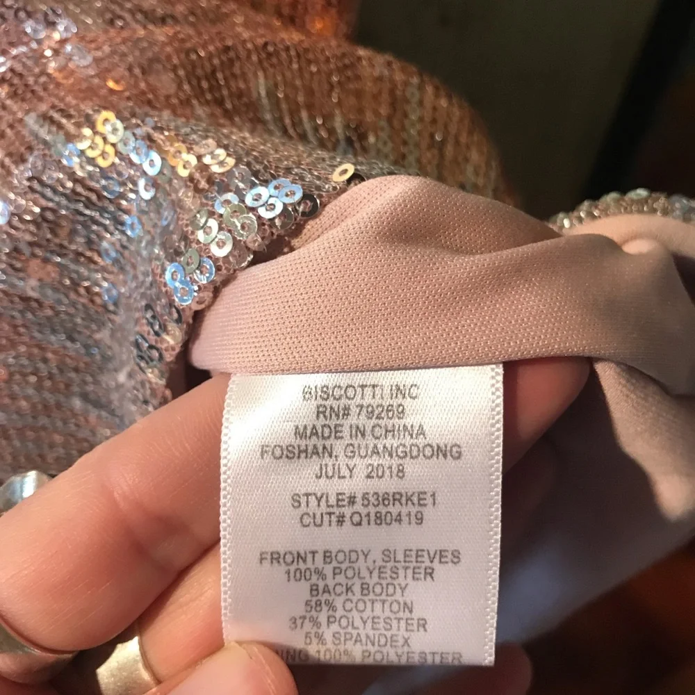 Kate Mack Dress | kid size 10 | pink with sequi - Picture 3 of 3